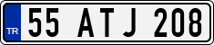 License plate of Turkey, Regular plates