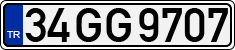 License plate of Turkey, Regular plates