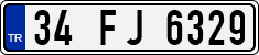 License plate of Turkey, Regular plates