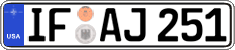 Federal license plates, US Army in Germany