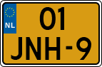 License plate of the Netherlands, Cars