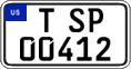 Federal license plates, US Army in Germany (temporary)