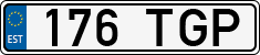 License plate of Estonia, Regular car plates