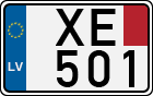 License plate of Latvia, Transit plates