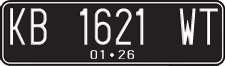 License plate of Indonesia, Regular plates