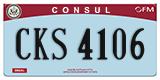 Federal license plates, Diplomatic