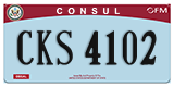 Federal license plates, Diplomatic