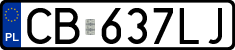 License plates of Poland, Regular car plates