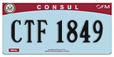 Federal license plates, Diplomatic