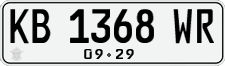 License plate of Indonesia, Regular plates