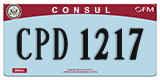 Federal license plates, Diplomatic