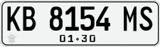 License plate of Indonesia, Regular plates