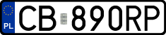 License plates of Poland, Regular car plates