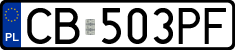 License plates of Poland, Regular car plates