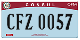 Federal license plates, Diplomatic