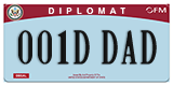 Federal license plates, Diplomatic (United Nations)