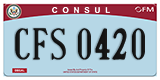 Federal license plates, Diplomatic