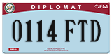 Federal license plates, Diplomatic (United Nations)