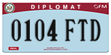 Federal license plates, Diplomatic (United Nations)
