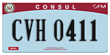 Federal license plates, Diplomatic