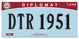 Federal license plates, Diplomatic