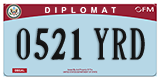 Federal license plates, Diplomatic (United Nations)