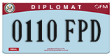 Federal license plates, Diplomatic (United Nations)