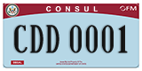 Federal license plates, Diplomatic