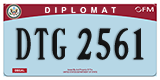 Federal license plates, Diplomatic