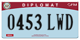 Federal license plates, Diplomatic (United Nations)
