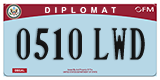 Federal license plates, Diplomatic (United Nations)