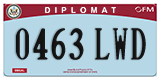 Federal license plates, Diplomatic (United Nations)