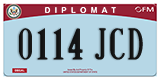 Federal license plates, Diplomatic (United Nations)