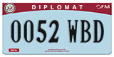 Federal license plates, Diplomatic (United Nations)