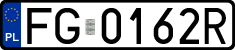 License plates of Poland, Regular car plates