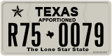 Texas, Apportioned vehicles (2012) (A12-3456)