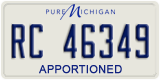 Michigan, Apportioned (RA 12345)