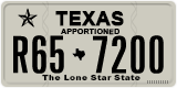 Texas, Apportioned vehicles (2012) (A12-3456)