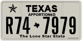 Texas, Apportioned vehicles (2012) (A12-3456)