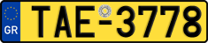 License plate of Greece, Taxi