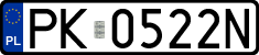 License plates of Poland, Regular car plates