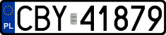 License plates of Poland, Regular car plates