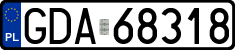 License plates of Poland, Regular car plates