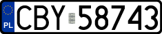 License plates of Poland, Regular car plates