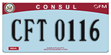 Federal license plates, Diplomatic