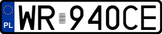 License plates of Poland, Regular car plates