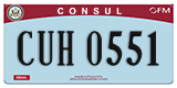Federal license plates, Diplomatic