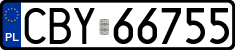 License plates of Poland, Regular car plates