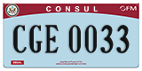 Federal license plates, Diplomatic