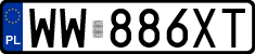 License plates of Poland, Regular car plates